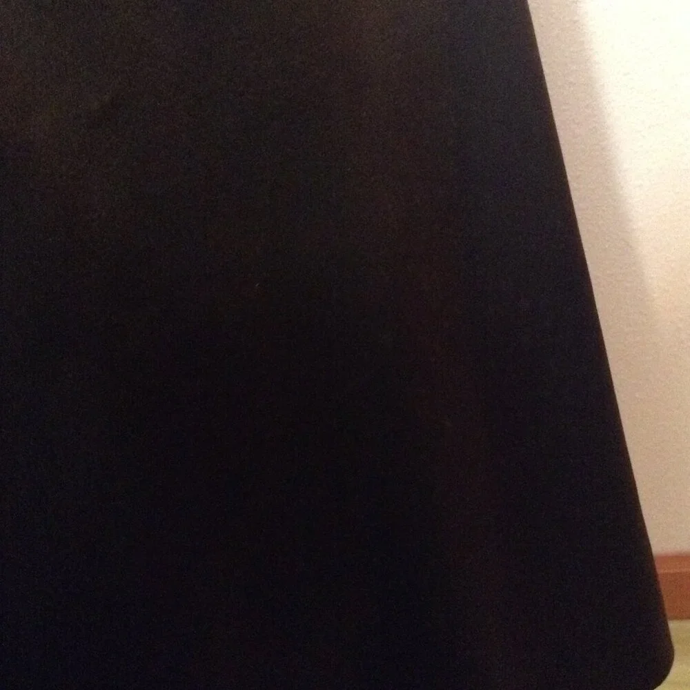 Vintage 1950s '50s Brown Satin Cocktail Dress with Tiered Lace Bodice - Picture 4 of 5